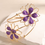 Ladies bracelet with artistic flower design Symbol Fashion