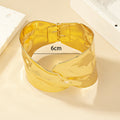 Women's Open Bangle in Stylish, Curved Design Symbol Fashion