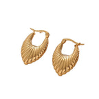 Women's Hanging Earrings with Integrated, Textured Design Symbol Fashion