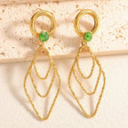 Women's earrings with elegant, shimmering design Symbol Fashion