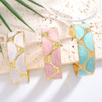 Women's cuff bracelet with artistic design Symbol Fashion