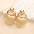 Ladies earrings in elegant heart design Symbol Fashion