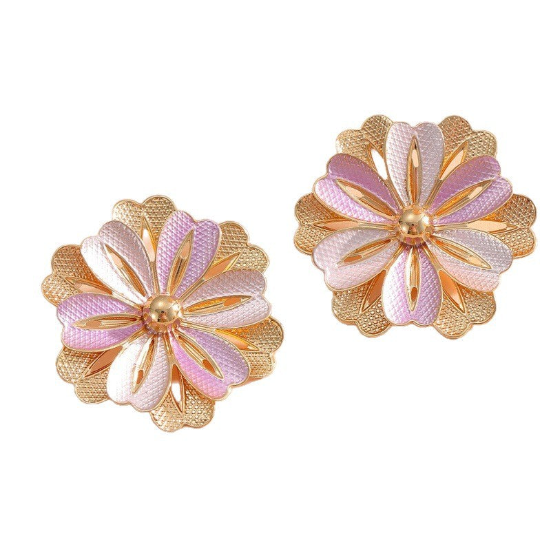 Ladies Hair Clips with Artistic Flower Design Symbol Fashion