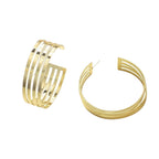 Women's Hanging Earrings in Elegant Wave Pattern Symbol Fashion