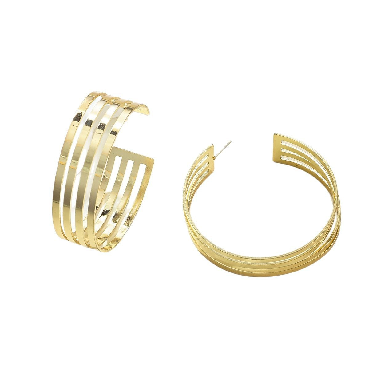 Women's Hanging Earrings in Elegant Wave Pattern Symbol Fashion