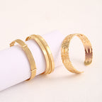 Ladies Open Bangle with Elegant Structure Design Symbol Fashion