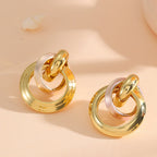 Women's earrings in elegant ring design Symbol Fashion