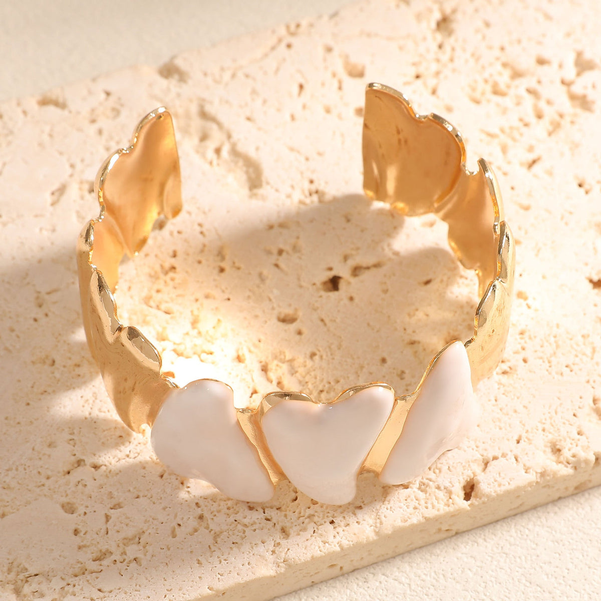 Women Open Cuff Bracelet with Artistic Snake Design Symbol Fashion