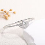 Ladies bracelet with elaborate infinity symbol and sparkling zirconia Symbol Fashion