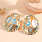 Ladies Hanging Earrings in a modern, organic design Symbol Fashion
