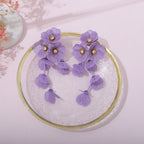 Ladies' earrings in elegant floral design Symbol Fashion
