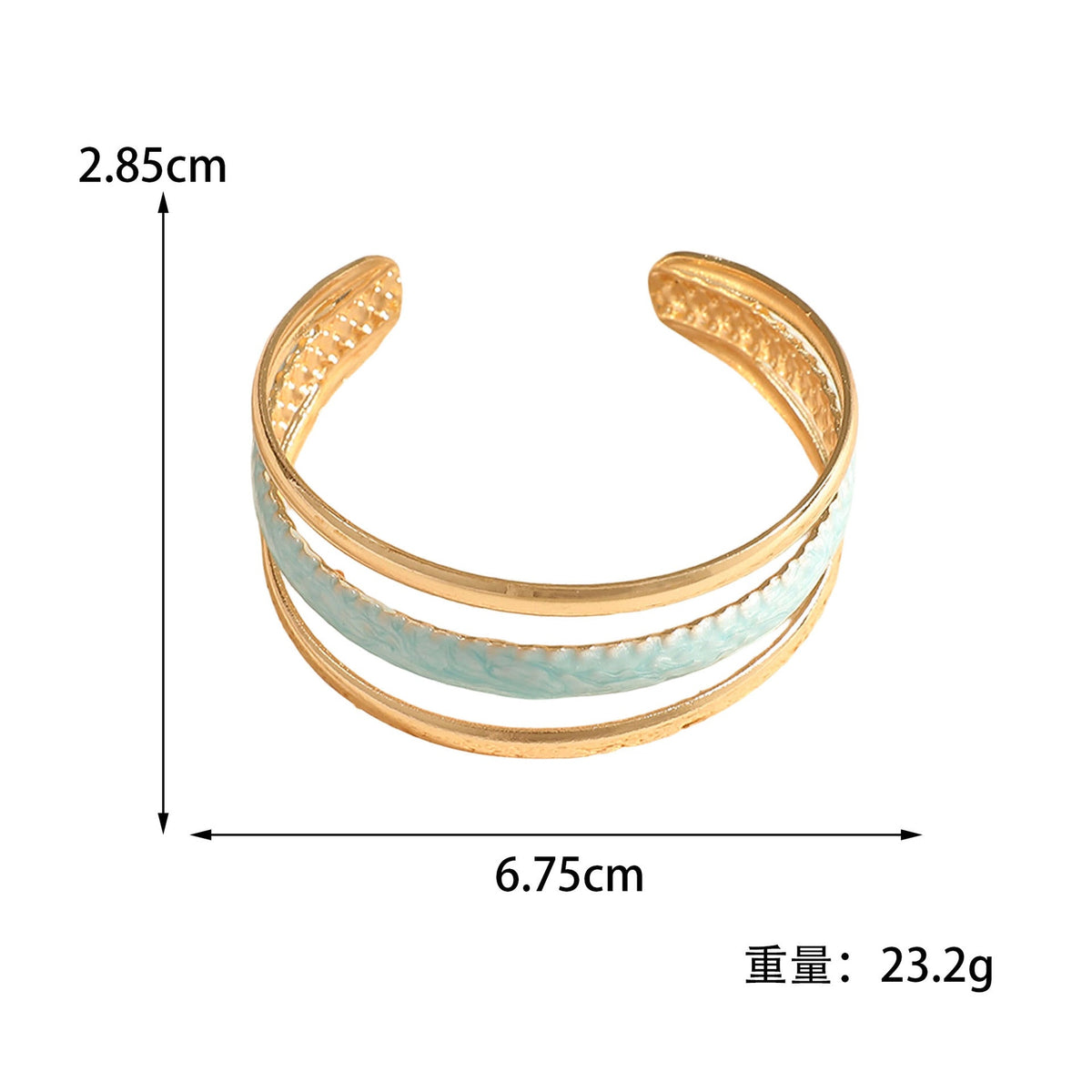Women Open Bangle with Artistic Relief Design Symbol Fashion