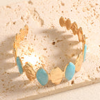 Ladies Open Bangle made of noble metal with elegant motif Symbol Fashion