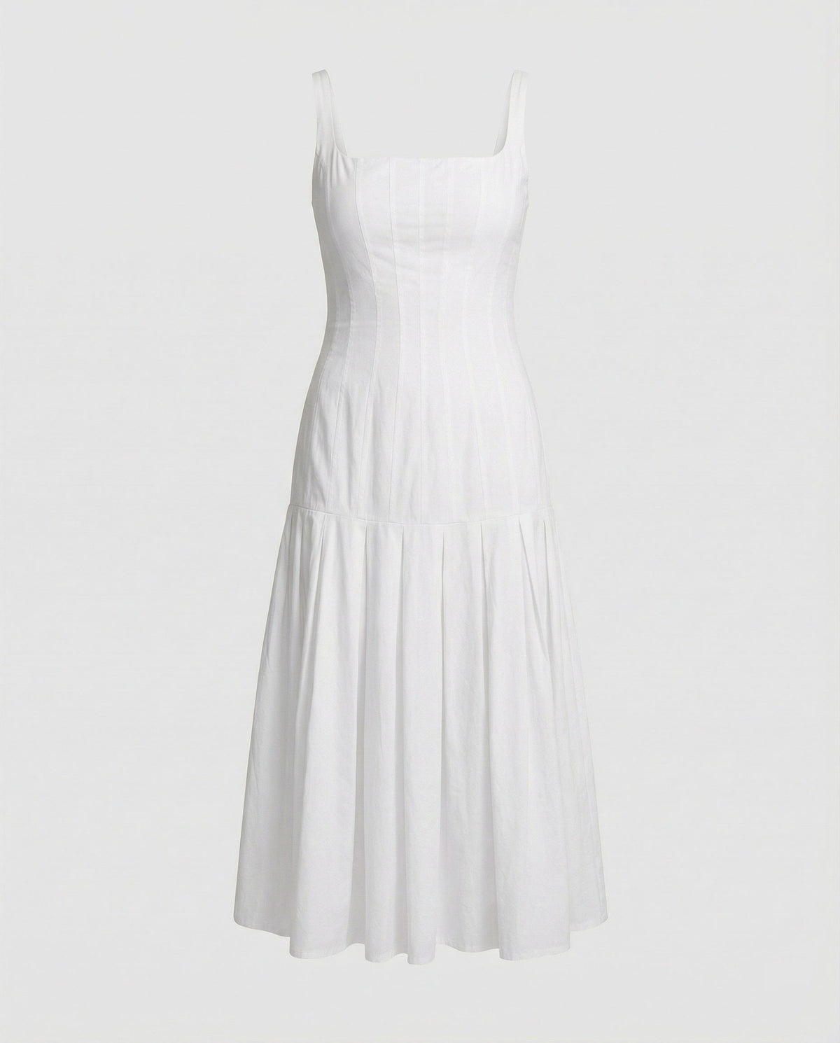 Women's midi dress with elegant cut