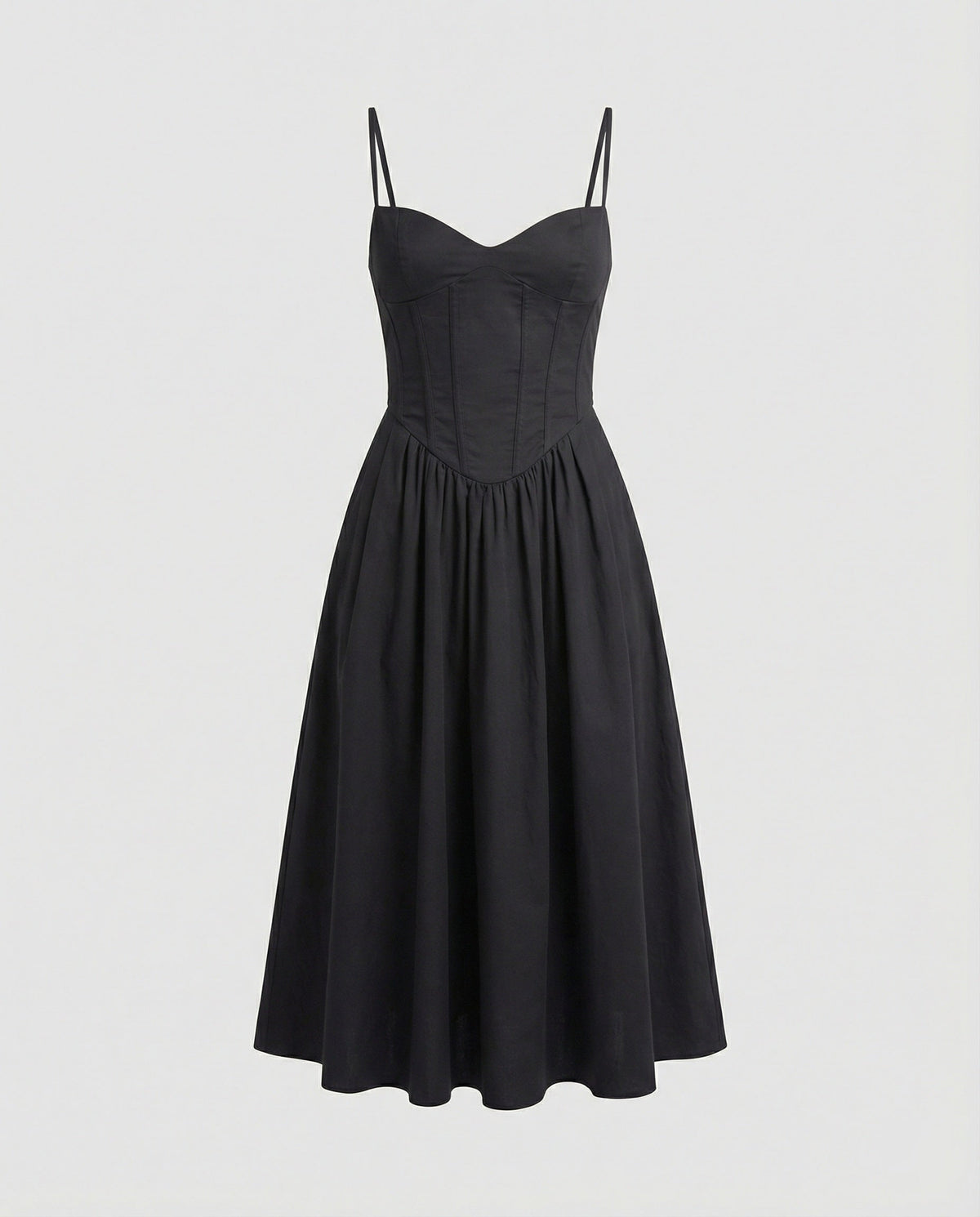 Women Elegant Long Dress with Fitted Silhouette and Flowing Skirt